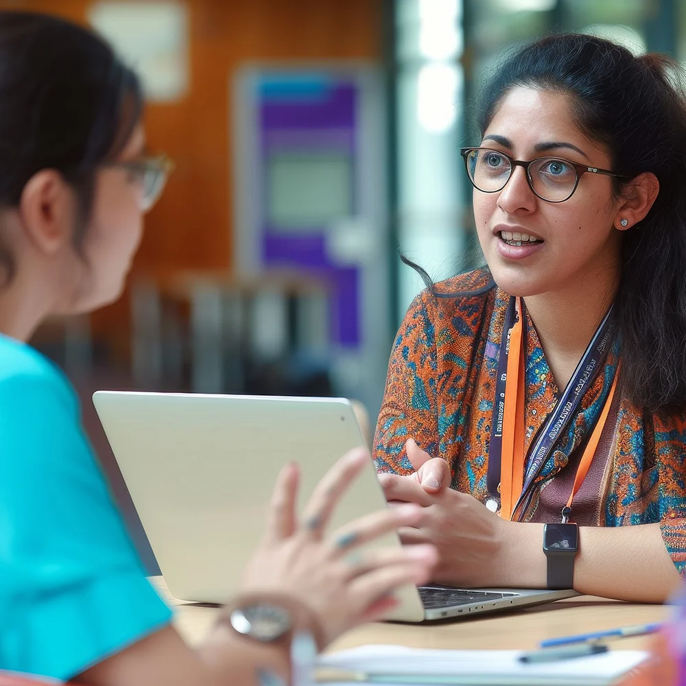 Language tutor teaching students
